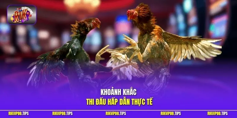 Khoảnh khắc thi đấu hấp dẫn thực tế